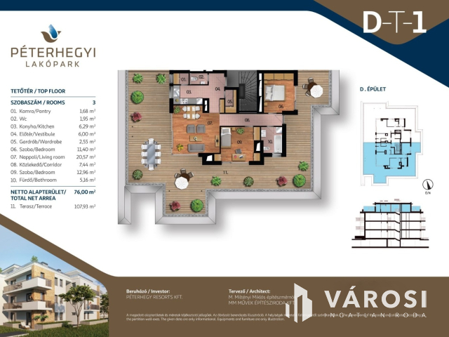 PENTHOUSE BUDAI PANORÁMÁVAL A PÉTERHEGYI LAKÓPARKBAN! F-T-1