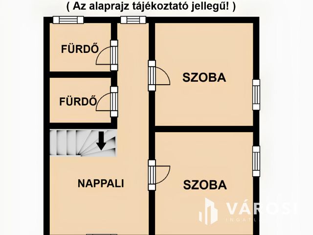 Második emeleti lakás az Aranyparton