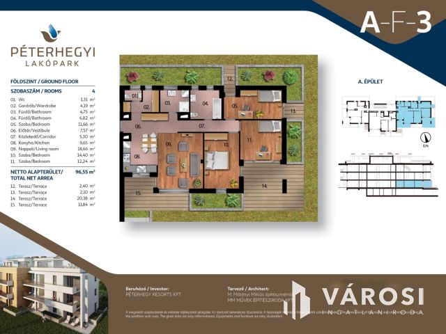 Kulcsrakész lakás Péterhegyen A-F-3