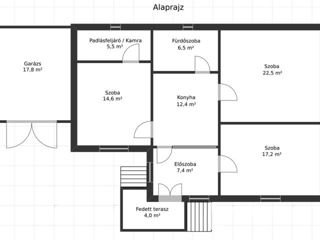 Recsken panorámás telken jó állapotú családi ház eladó