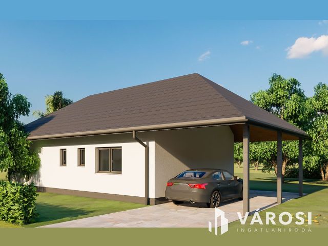 Új építésű nappali + 3 szobás családi ház Kápolnásnyéken