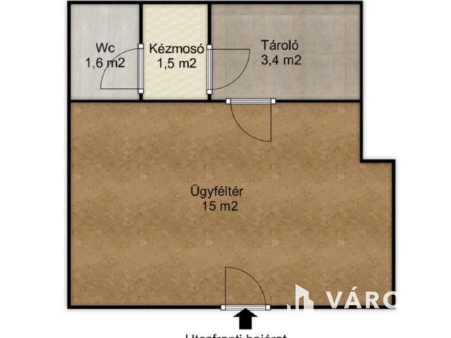 Utcafrontos üzlethelyiség Terézvárosban!